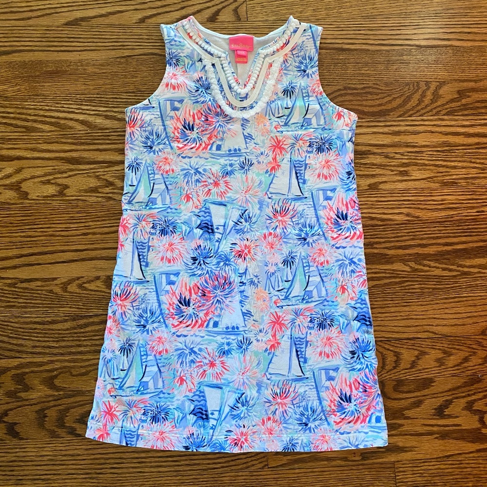 Lilly Pulitzer Larsen girls shift dress size L (8-10)
